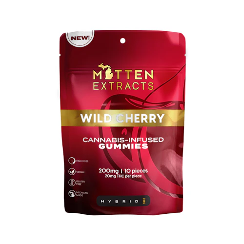 Mitten Extracts - 200mg Gummies - Wild Cherry