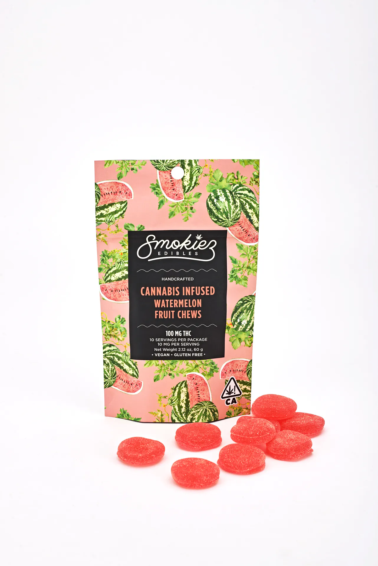 Smokiez Original 10pk - Hybrid Watermelon 100mg at Harborside (San