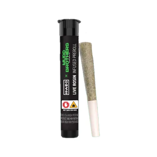 Haze x Mudd Brothers | Infused Pre-Roll | Live Rosin | Tahoe Cream (H) x Zero Gravity (I) | 1g-1