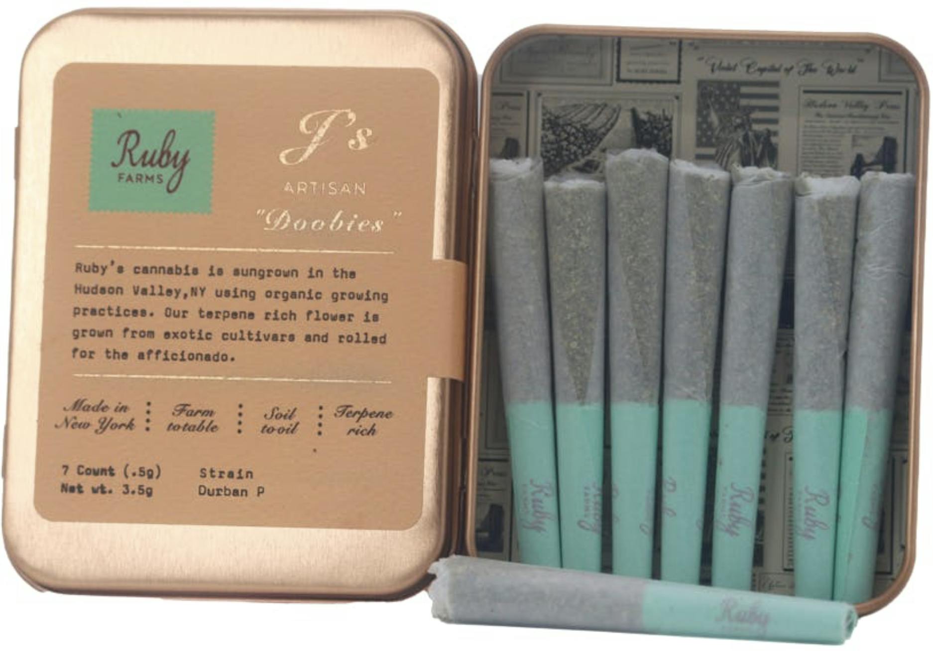 Ruby Farms- 7pk Dogwalkers (3.5g)- Durban Poison Sativa-1
