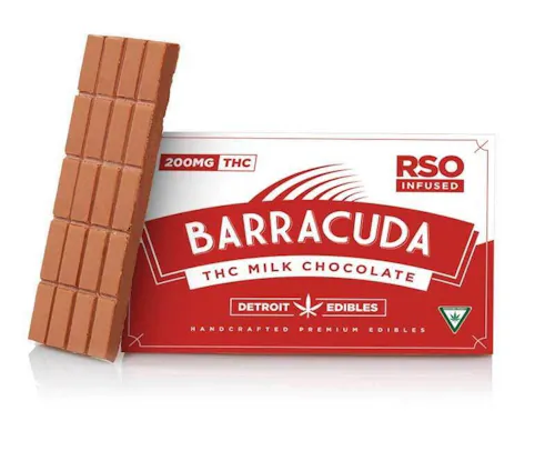 Barracuda Milk Chocolate RSO Infused  Bar 200mg Rec-1
