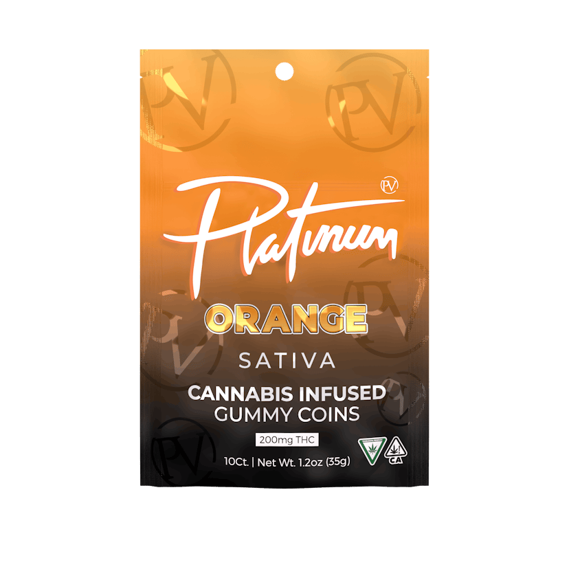 Platinum Vape - Orange 200mg Gummies