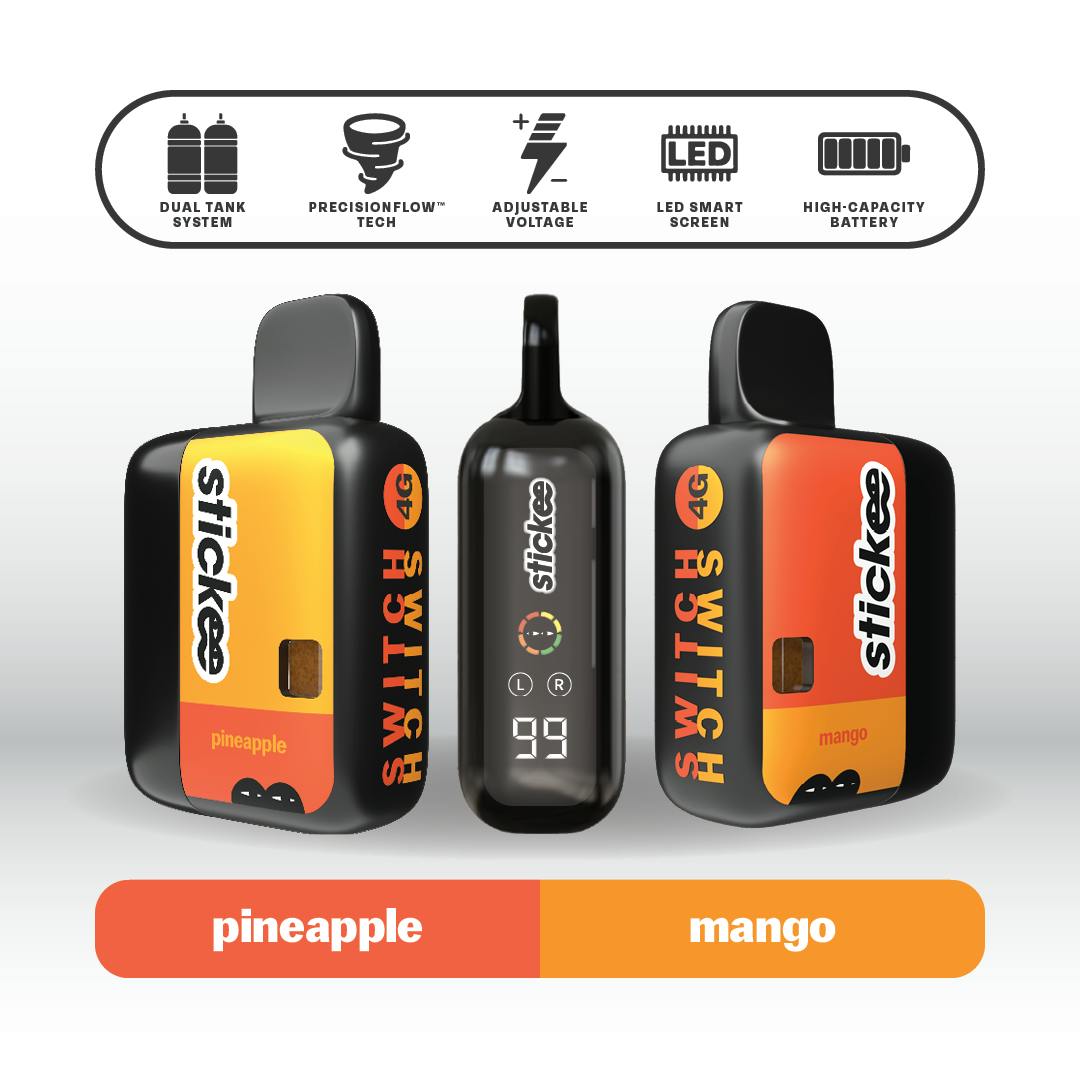 Stickee 4G Switch | Mango + Pineapple | Live Resin x Diamonds