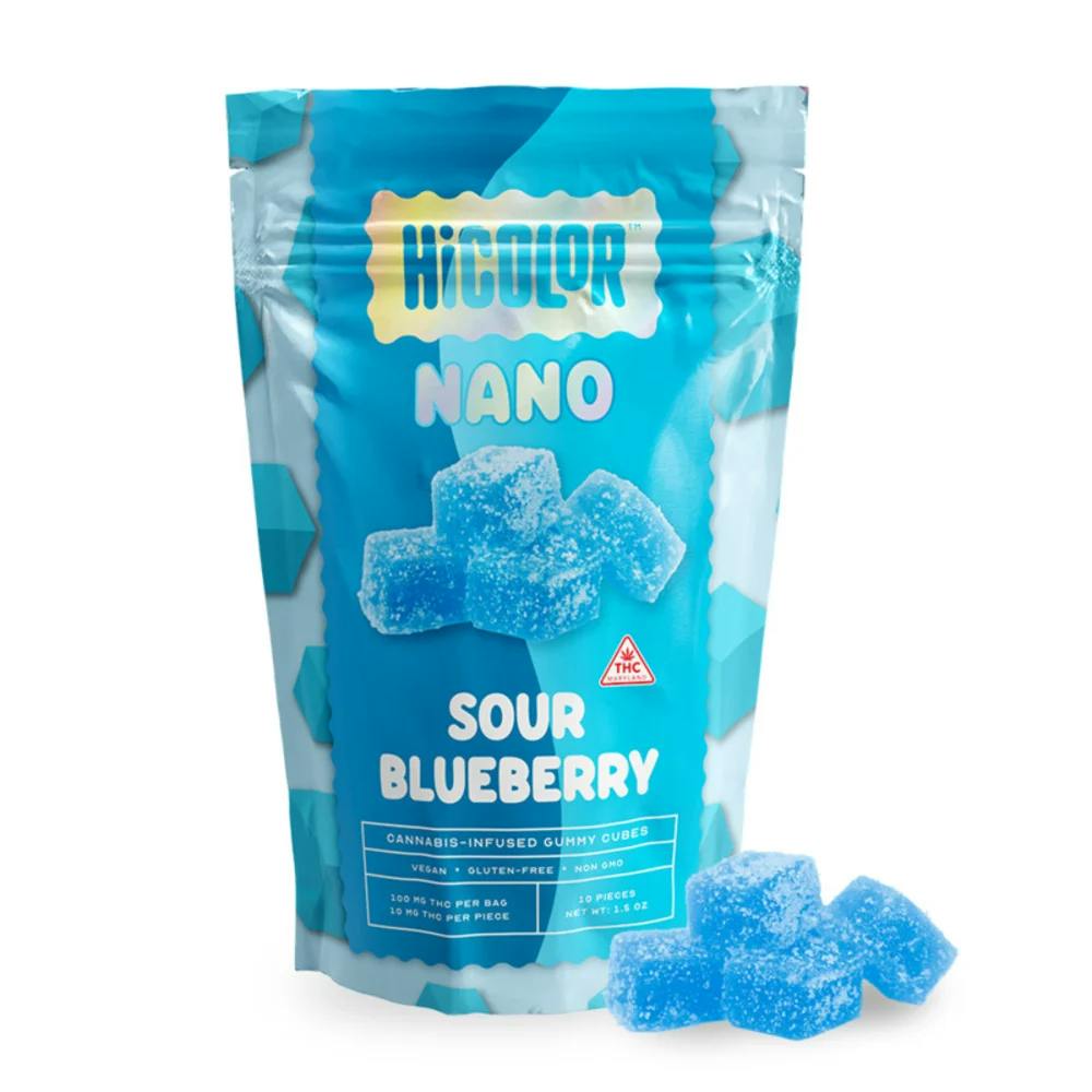 HICOLOR - 100mg Gummies - Sour Blueberry
