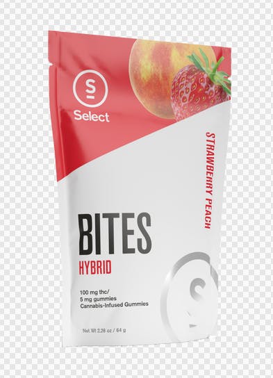 Select Strawberry Peach Classic Bites 100mg 20pk