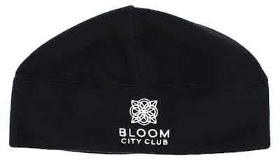 Product: Bloom Black Fleece Beanie | Bloom City Club