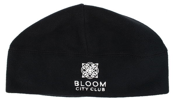 Bloom Black Fleece Beanie | Bloom City Club
