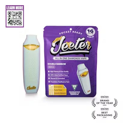 JEETER | DOUBLE RAINBOW | LIQUID DIAMOND DISPOSABLE INDICA