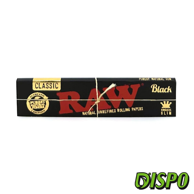 Raw Black Classic Rolling Papers King Size Slim