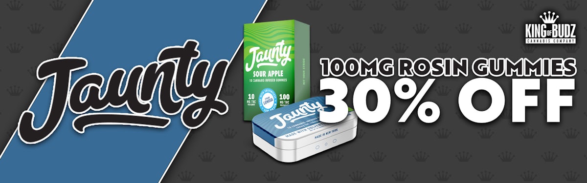 Jaunty - 100mg Rosin Gummies - 30 Percent OFF