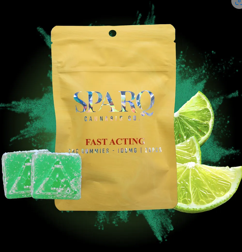 Product Sparq | Lime | Gummies | 100mg