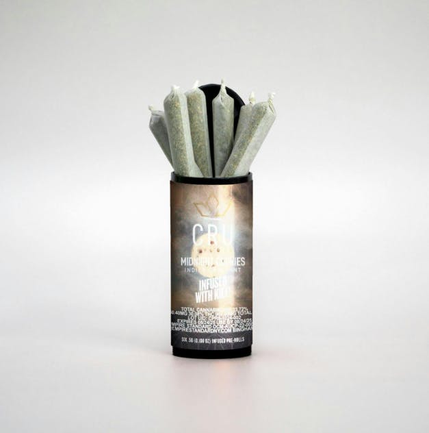 Cru Midnight Cookies Infused Pre Rolls 6 Pack