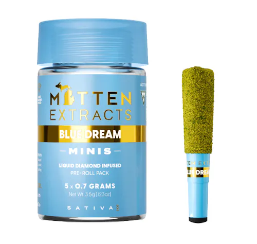 Blue Dream .7 Infused Pre-Roll Minis – 5 Pack-1