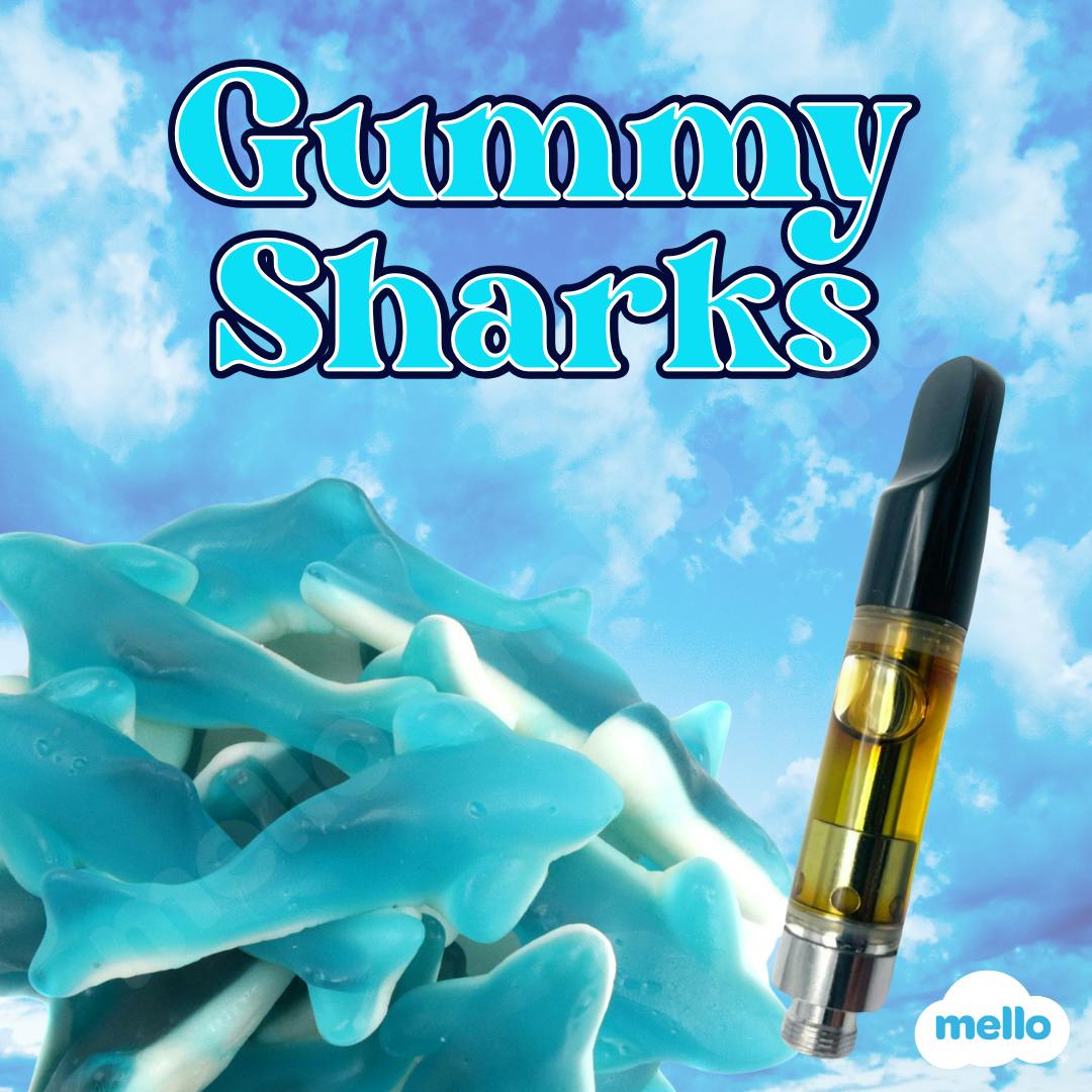 Mello Cannabis Gummy Shark Cart | Mello | - Elevated Roots Cannabis  Dispensary in MA