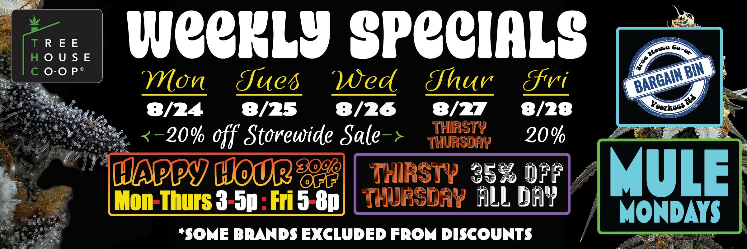 cannabis dispensary sales and discounts