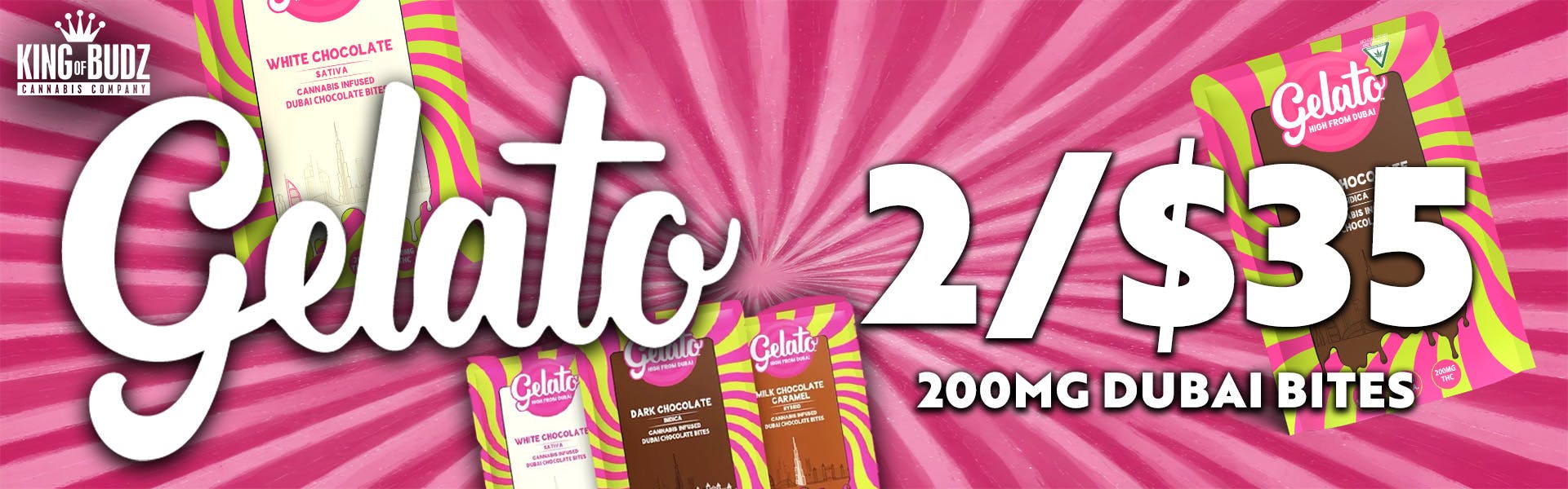 Gelato - 200mg Dubai Bites - 2/$35