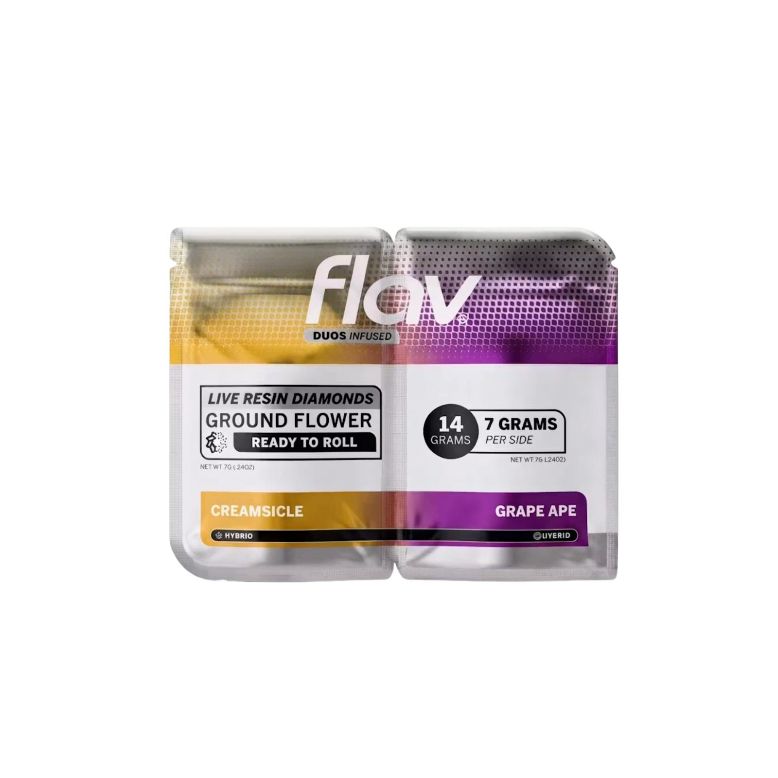 Creamsicle x Grape Ape Duos | Live Resin Infused Ground Flower (14g)