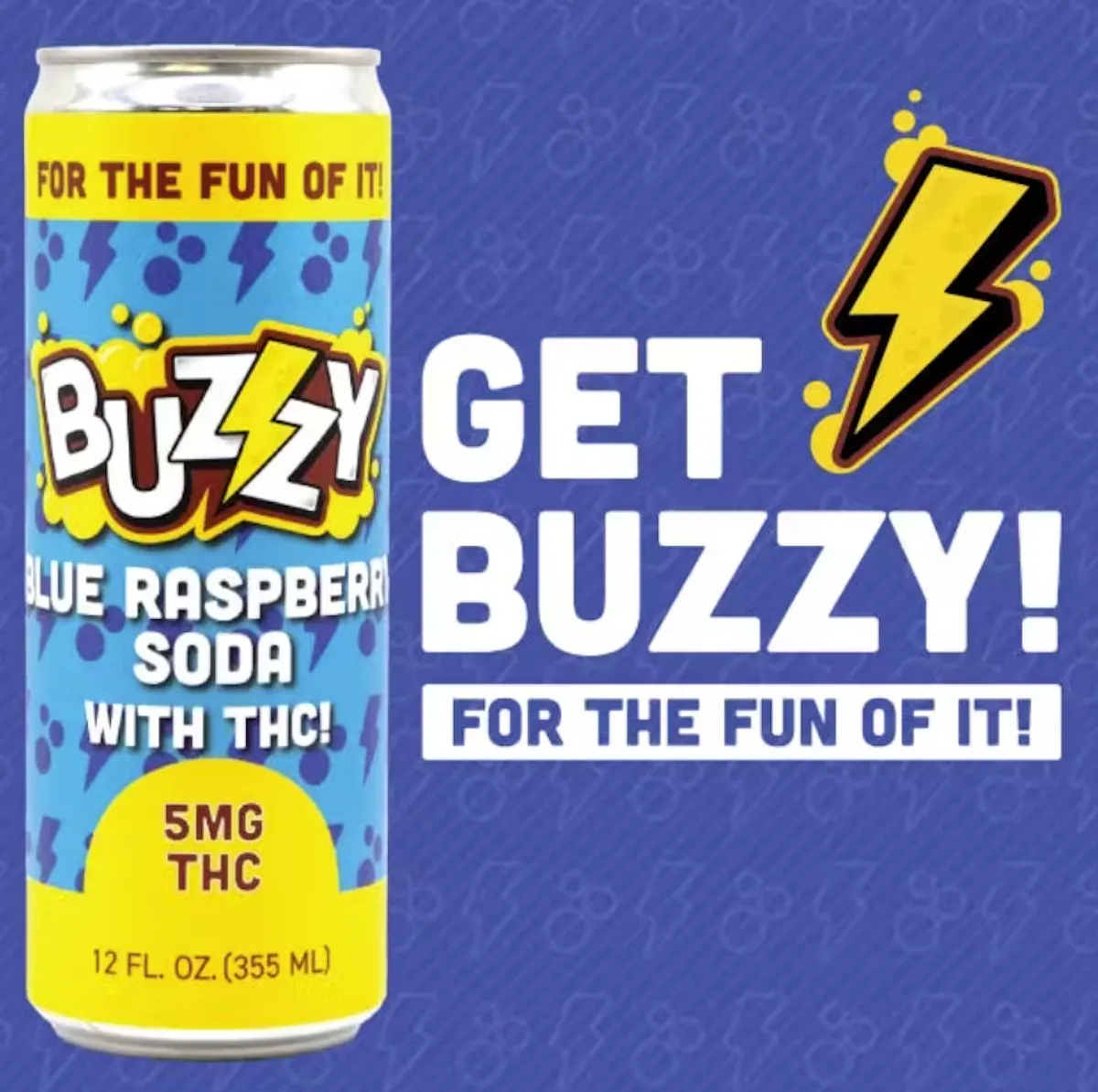Buzzy Blue Raspberry 5mg 12oz N/A Edibles | Buzzy