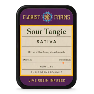 Infused Live Resin Sour Tangie | 1/2 Gram Joints | 5pk