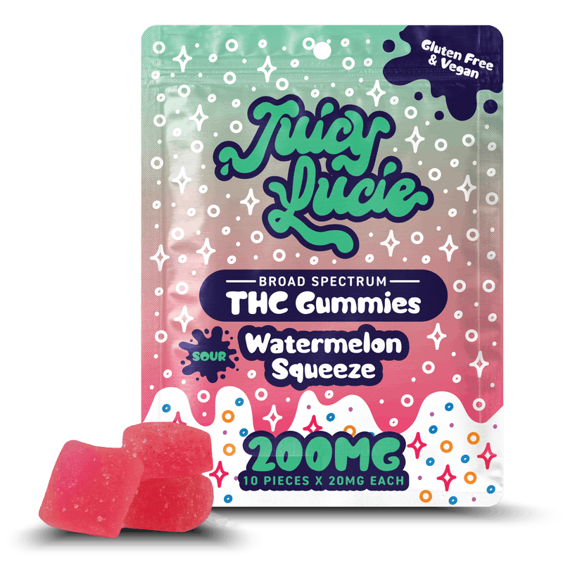 Product: Juicy Lucie | Gummies - Sour Watermelon Squeeze - 200mg