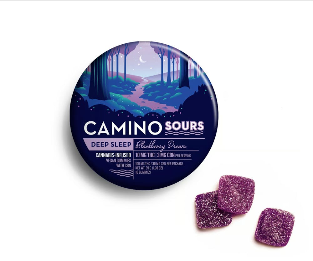 Product KIVA Camino Sours - Blackberry Dream (1:1:1 CBD/THC/CBN) - Gummies - 100 MG - 20pk