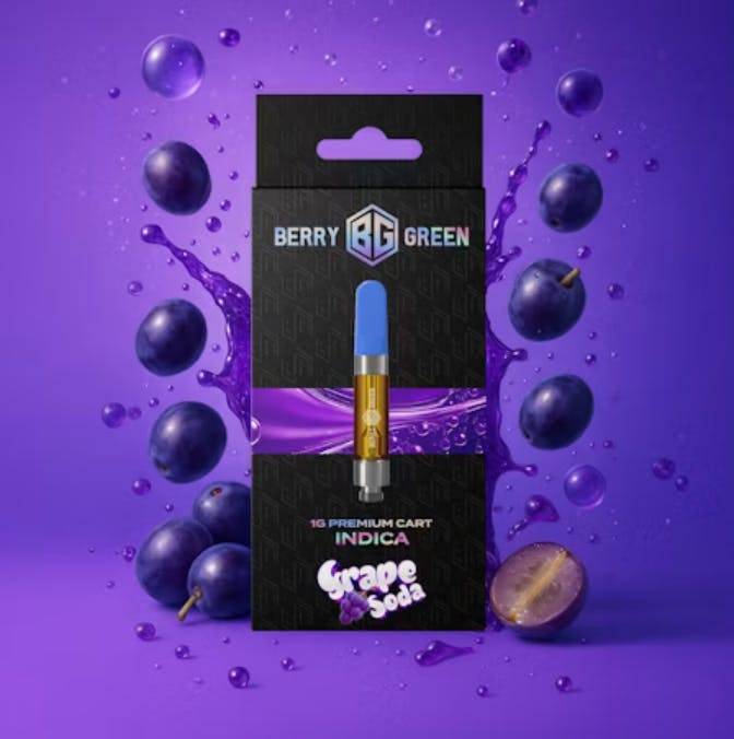 Berry Green | Grape Soda | 1G Vape Cart