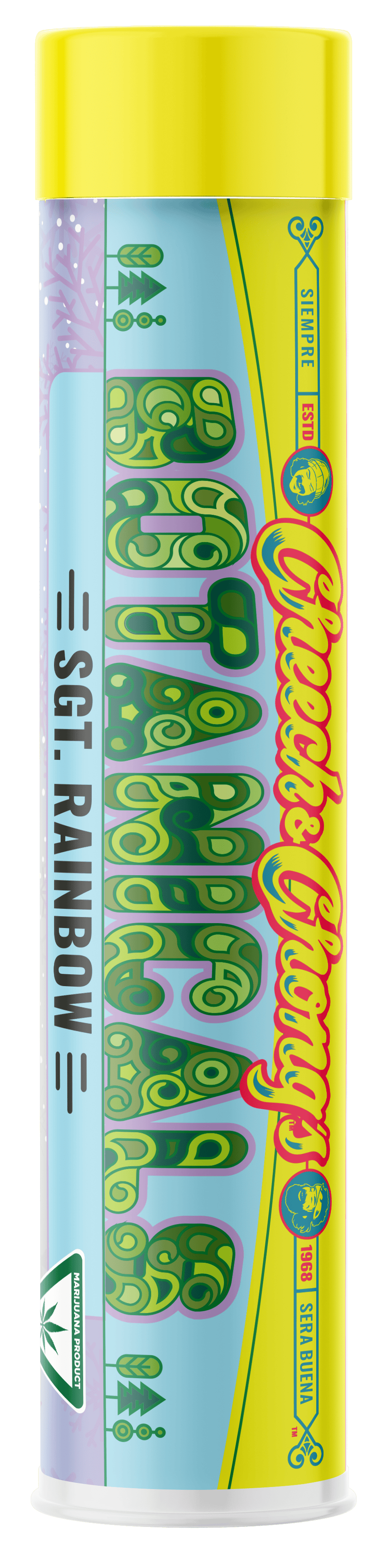 Cheech & Chong - 1.2g Infused Preroll - Sgt. Rainbow