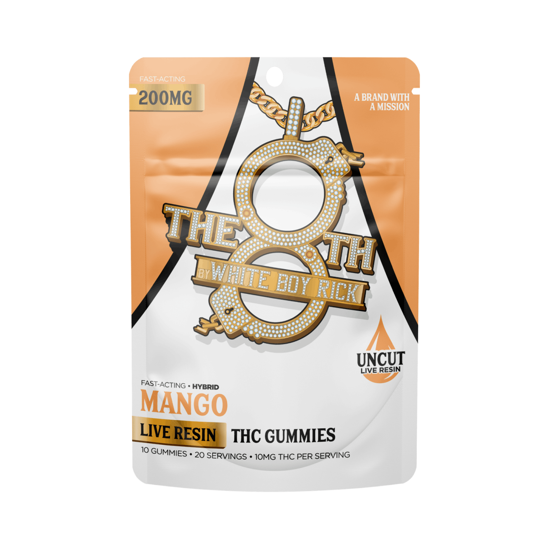 The 8th - 200mg LIve Resin Gummies - Mango