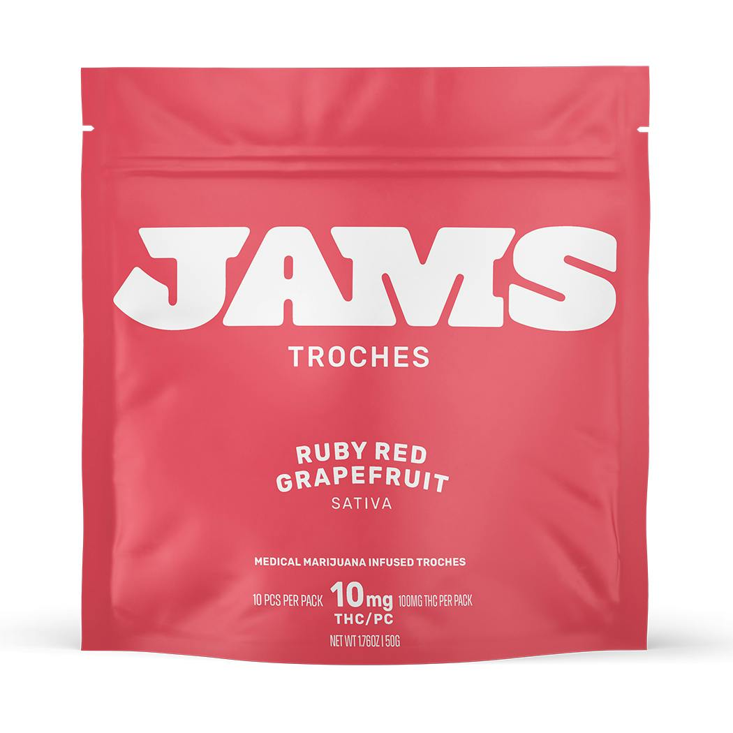 JAMS Ruby Red Grapefruit Classic Troche 10mg 10pk