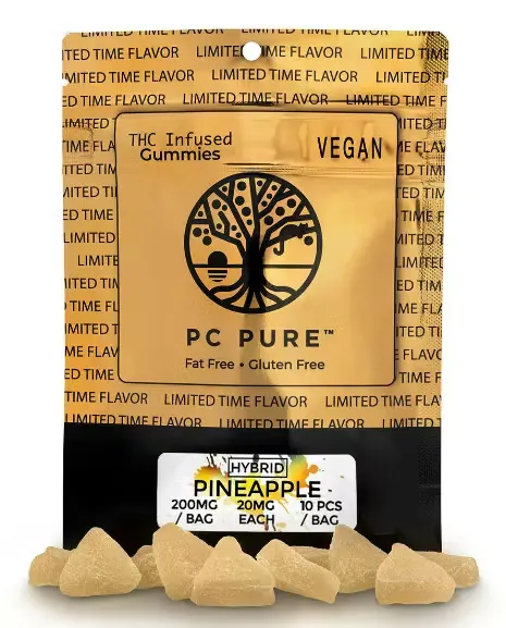 PC Pure | Pineapple | 200mg | Gummies | Adrian, MI Dispensary | My
