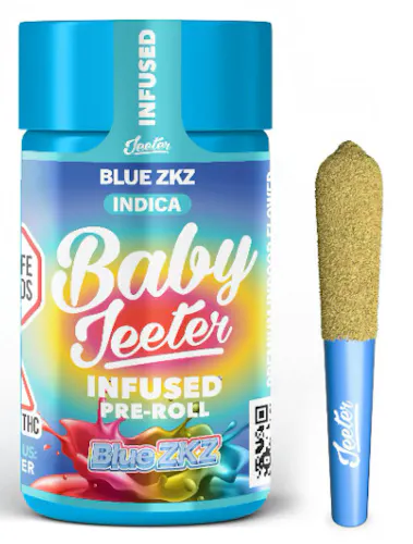 Blue ZKZ Baby Jeeter Infused Pre-Roll 5-pack | 2.5g-1