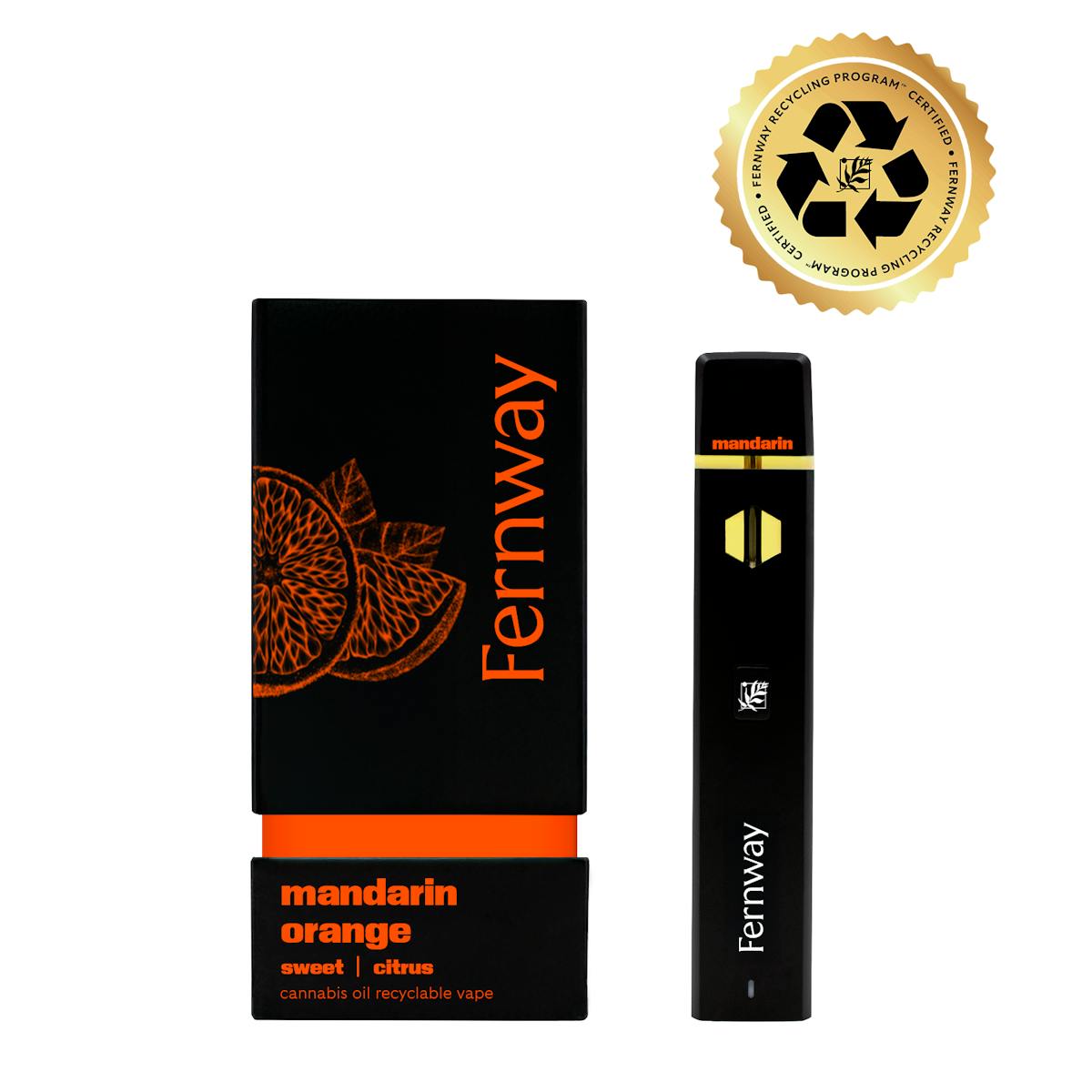Photo of Fernway l Mandarin Orange Traveler Vape Pen (Disposable) l 2g