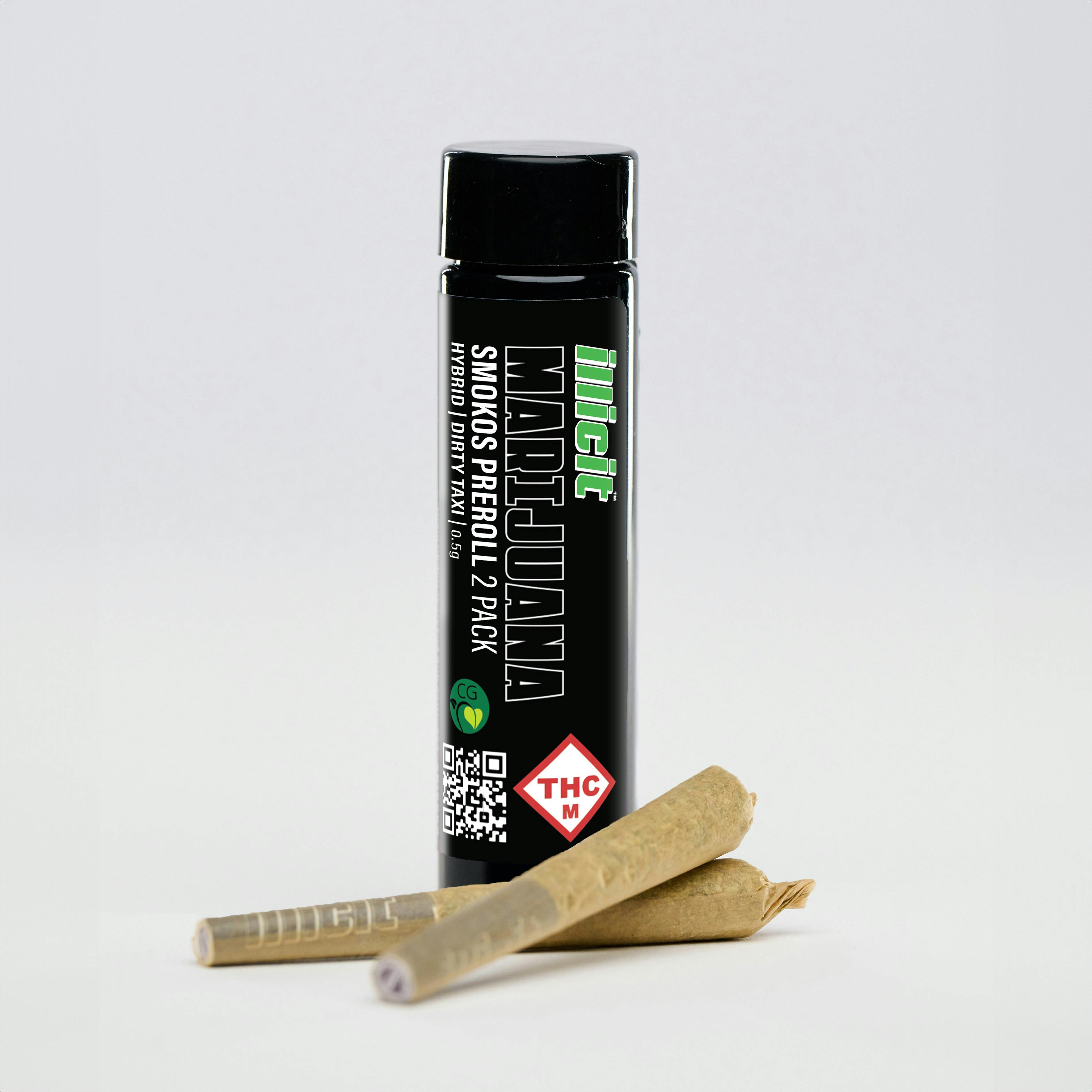 Dirty Taxi Smokos Pre-Roll .5g 2-Pack | CODES - Marshfield
