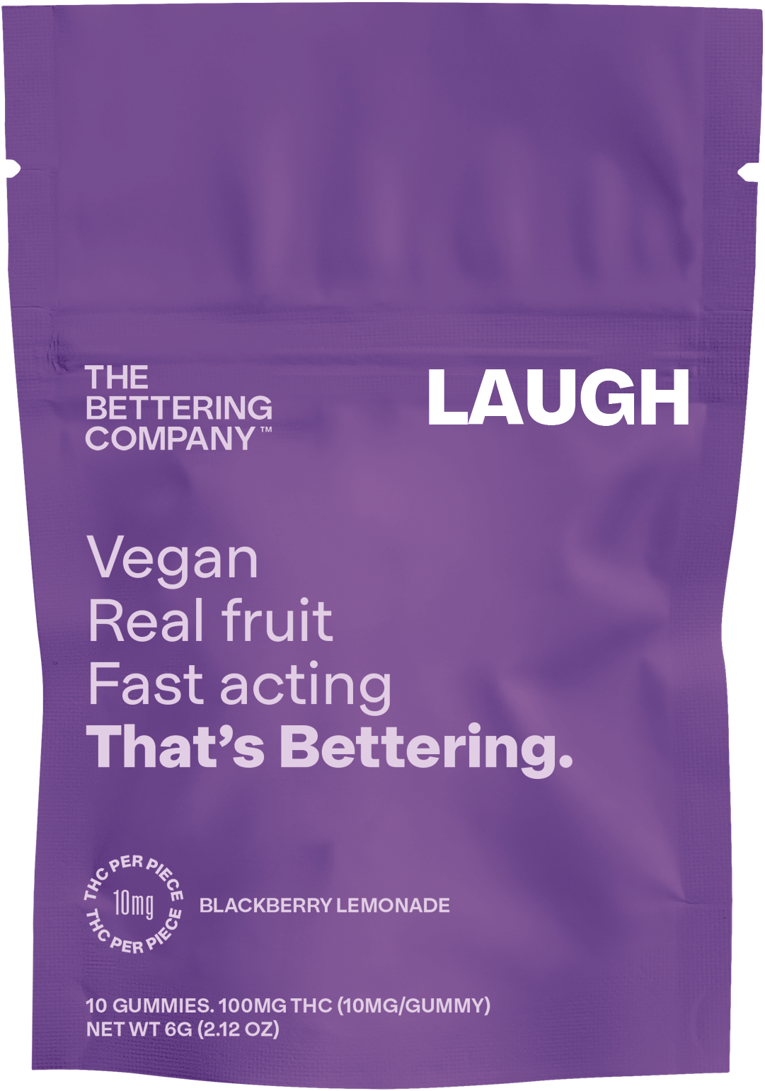 Bettering - Laugh – FAST ACTING - THC - Blackberry Lemonade