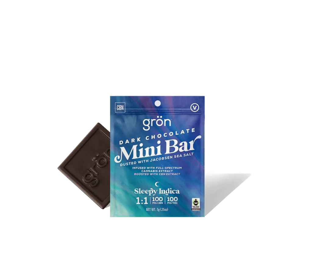 1:1 Dark Chocolate Mini Bar - CBN/THC - Sleepy Indica | Nectar - 122nd
