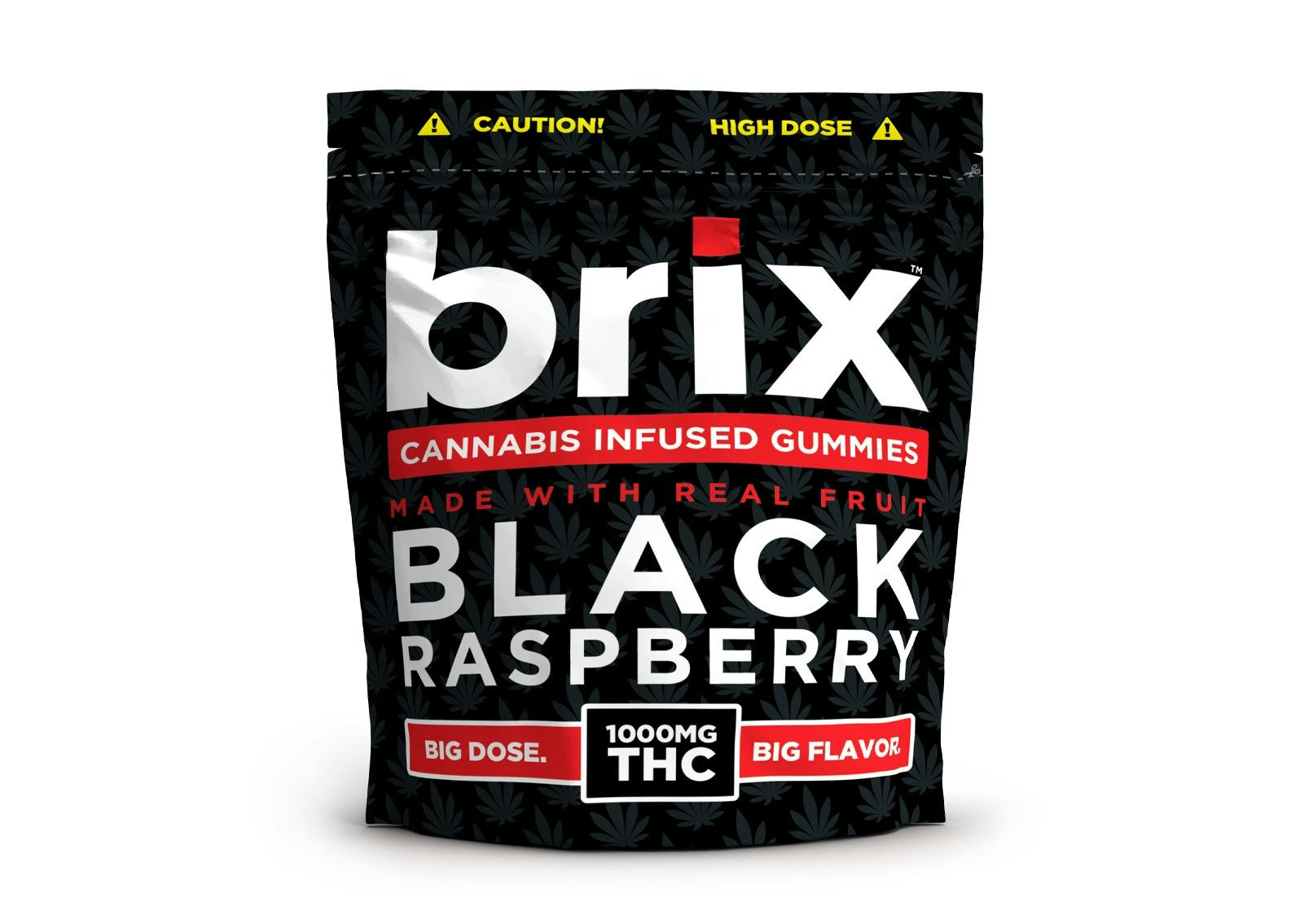 Baked Bros - Brix Gummies - Black Raspberry (H) (1000mg)