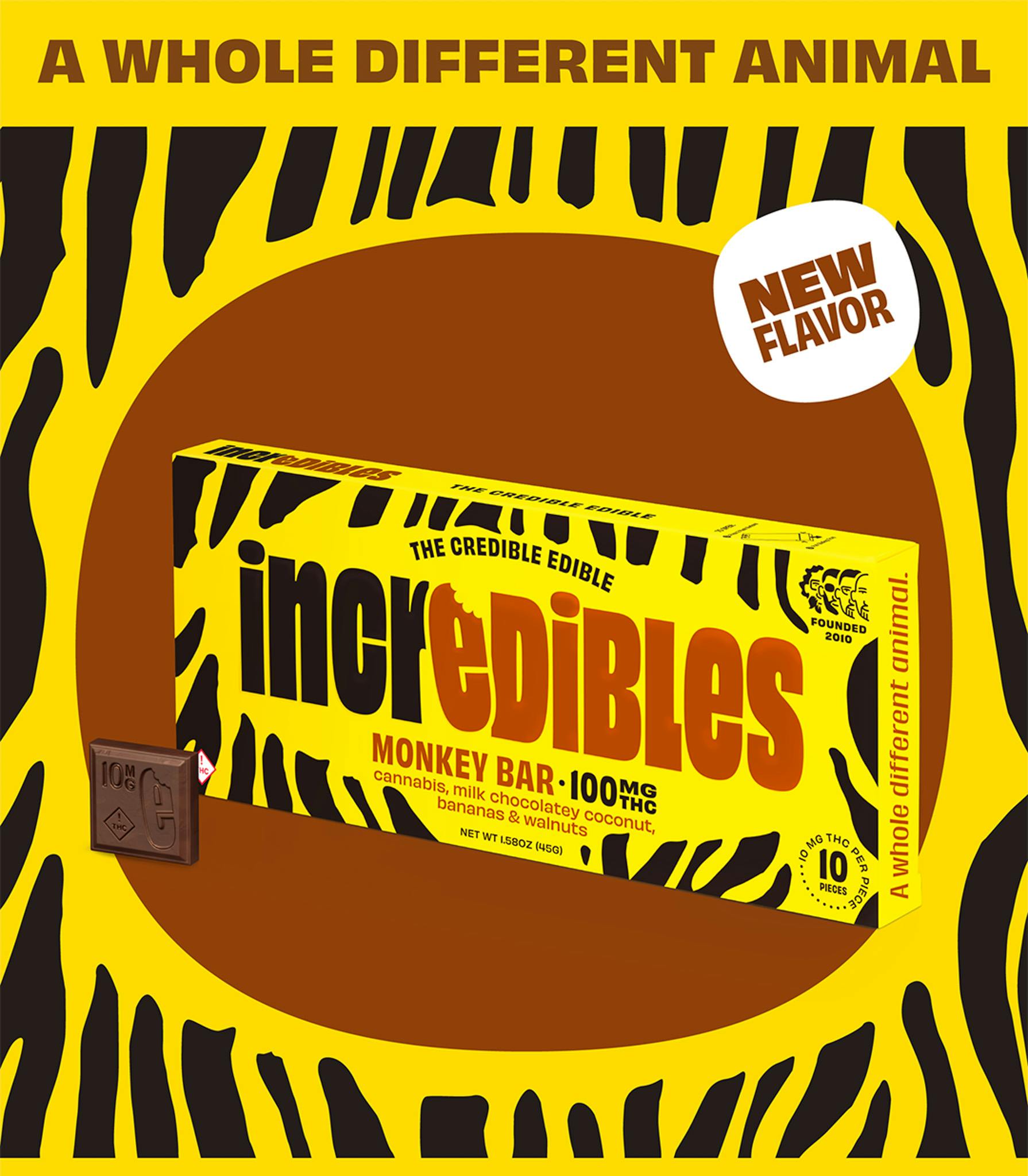 Incredibles - 100mg Chocolate - Monkey Bar