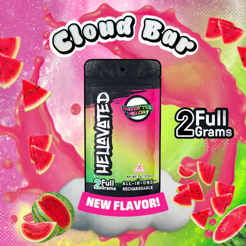 Water Yer Melon Cloud Bar 2g - Hellavated