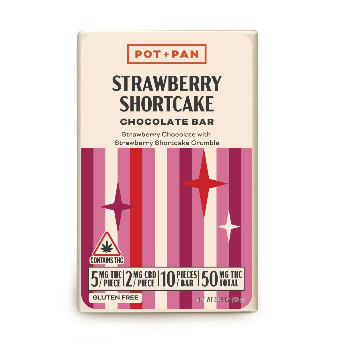 Image of Strawberry Shortcake 1:1 | 50mg Chocolate Bar