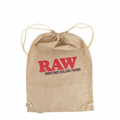 Raw - drawstring bag - beige