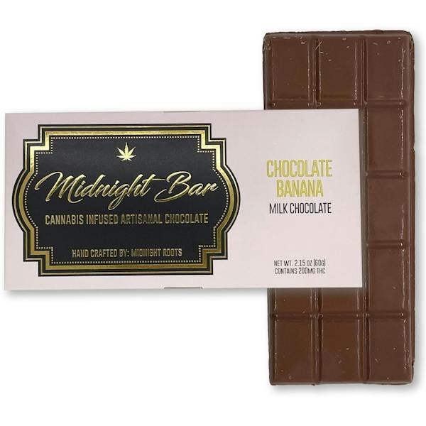 Midnight Roots - Banana Milk Chocolate Midnight Bar 200mg Chocolate Edible