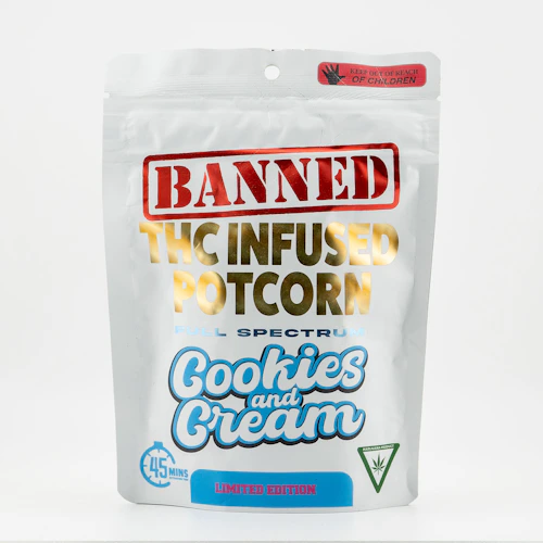 Banned - 200mg Potcorn - Cookies & Cream