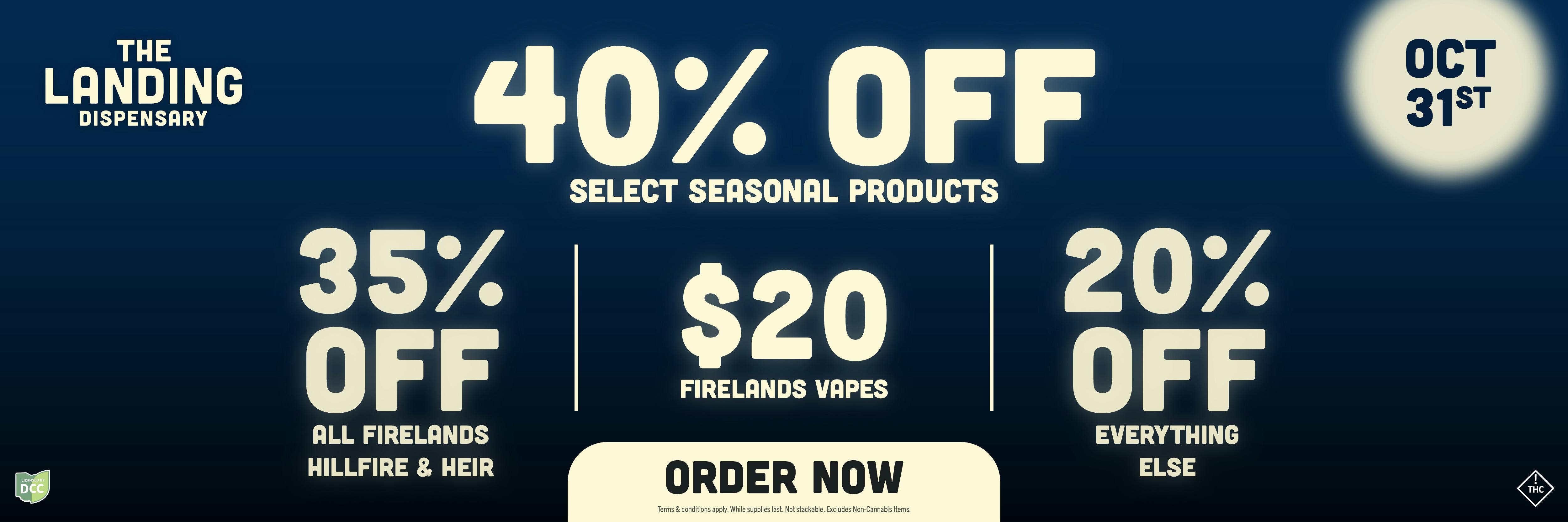UP TO 40% OFF SALE