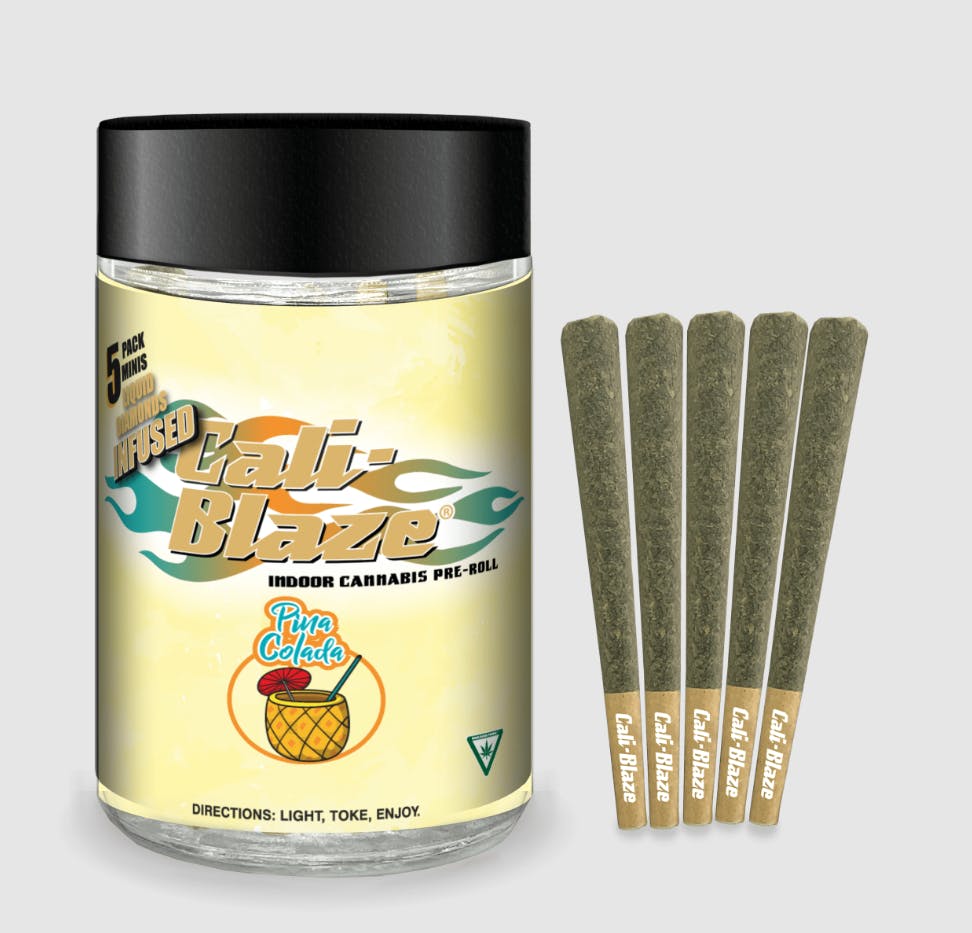 Cali-Blaze | Pina Colada | Liquid Diamond Infused Preroll - /5pk