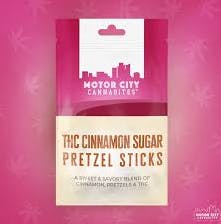 Product: Cinnamon Sugar Pretzels | 200mg | Motor City Cannabites