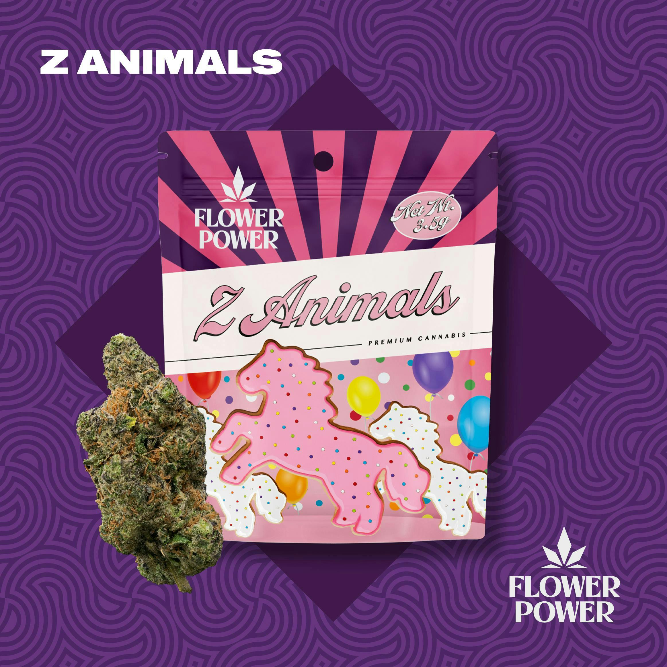 Product: FLOWER POWER | Z ANIMALS - PREPACK | 3.5 | HYBRID