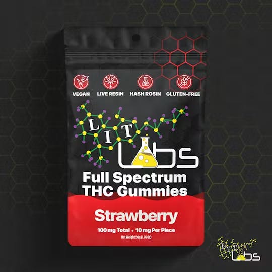 Lit Labs - 100mg Gummies - Strawberry
