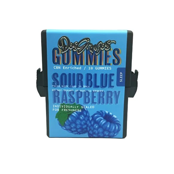 Dos Gringos | 100mg THC Gummies | Sour Blue Ras Sleep