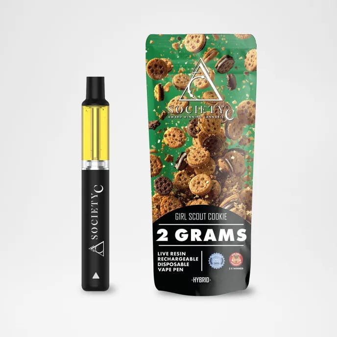 Society C - 2g Live Resin Disposable - Girl Scout Cookie