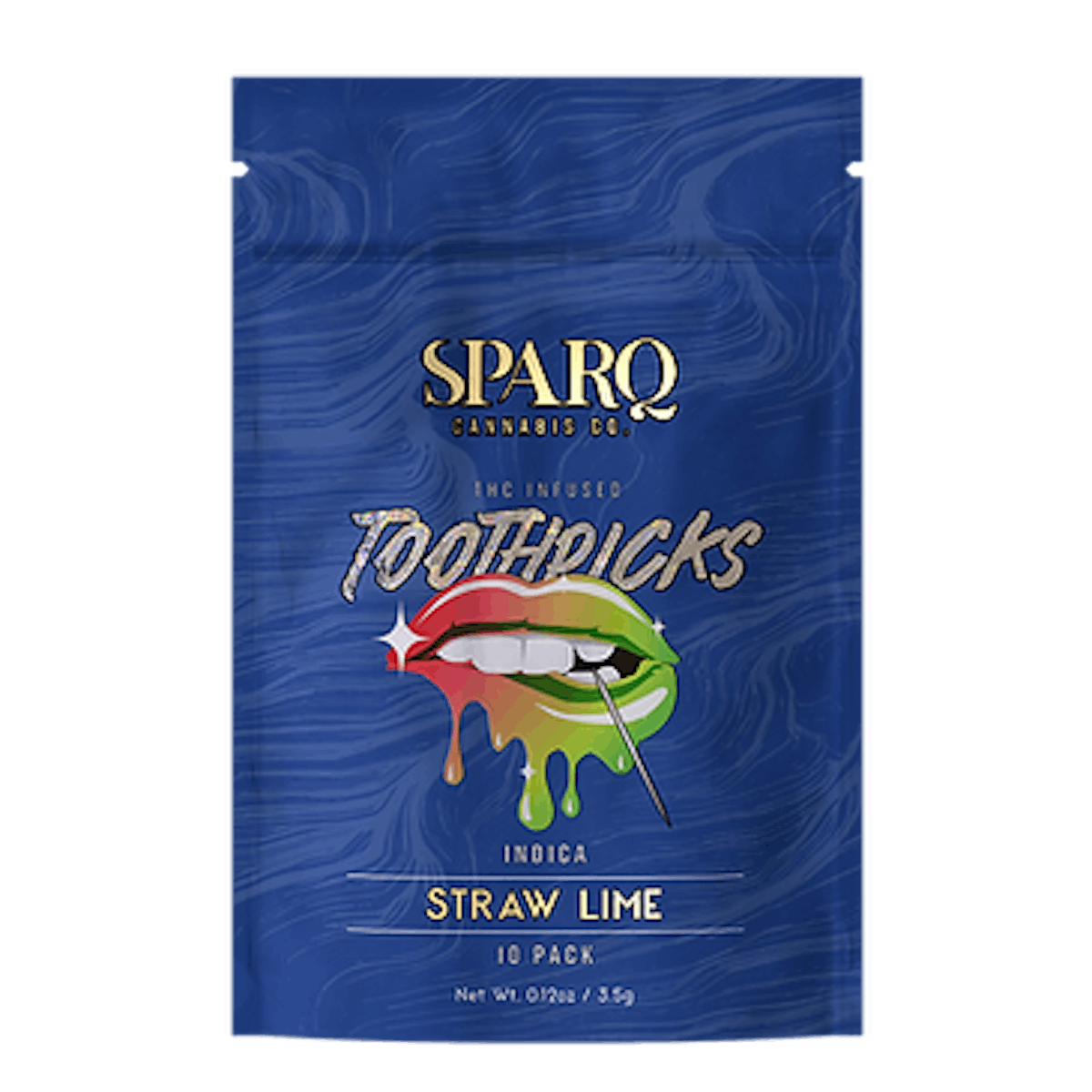 Photo of Straw Lime Toothpick Pack 25mg Sparq